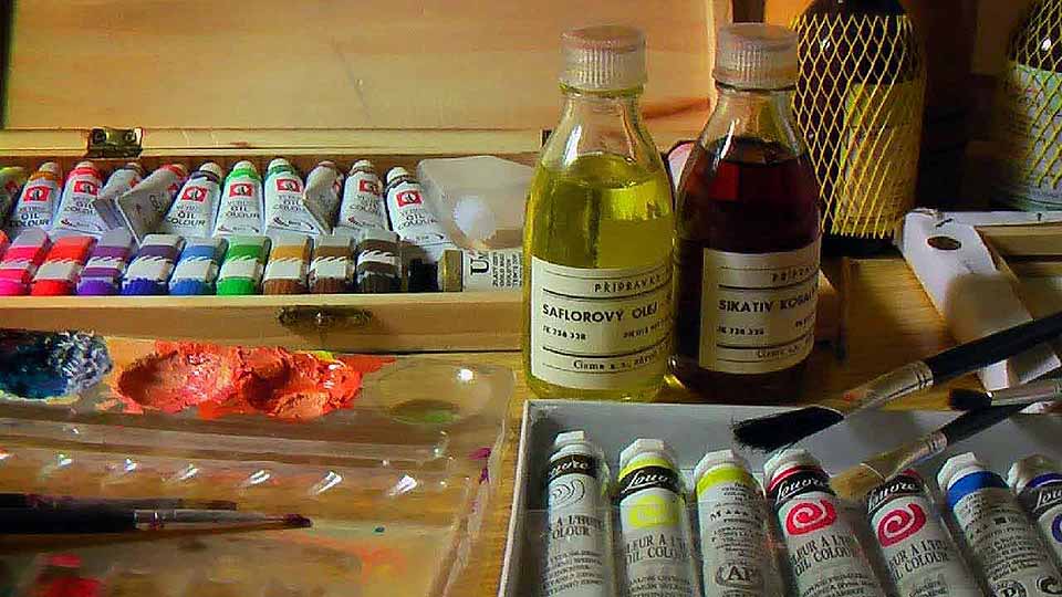 Principales materiales para pintar al óleo
