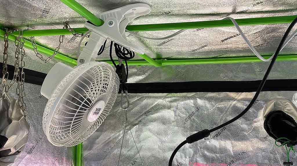Ventiladores para renovar el aire en el cultivo de cannabis
